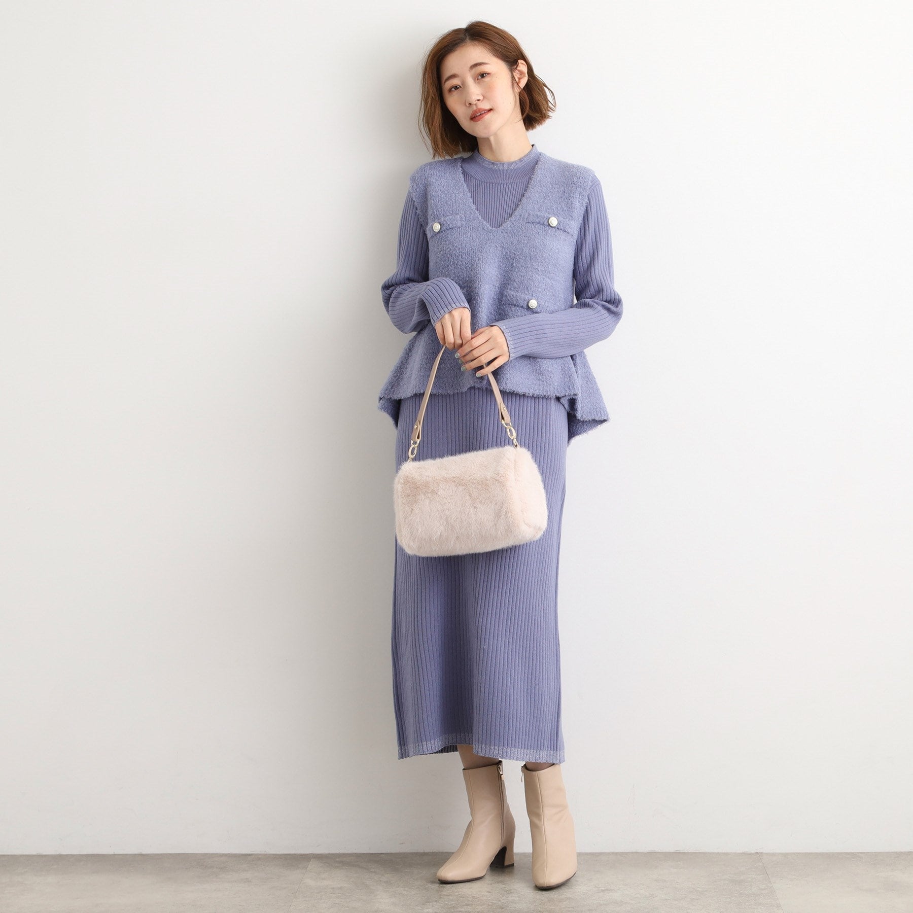 グローブ grove エコファーダブルショルダー （キャメル(041)） キャメル(041)