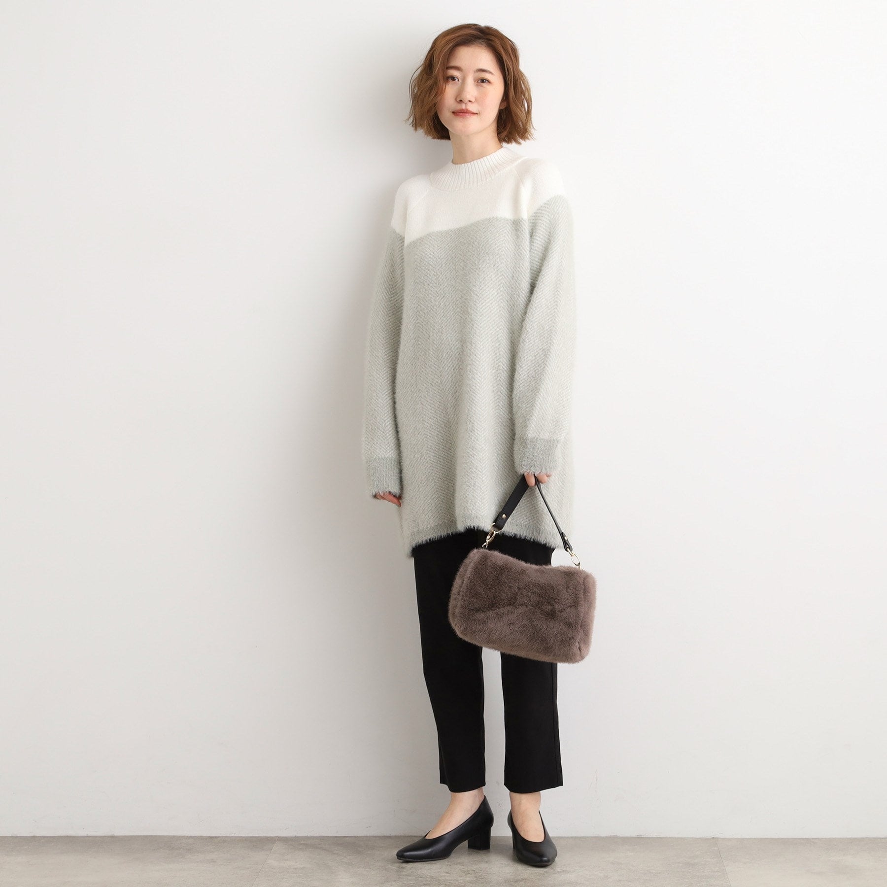 グローブ grove エコファーダブルショルダー （キャメル(041)） キャメル(041)