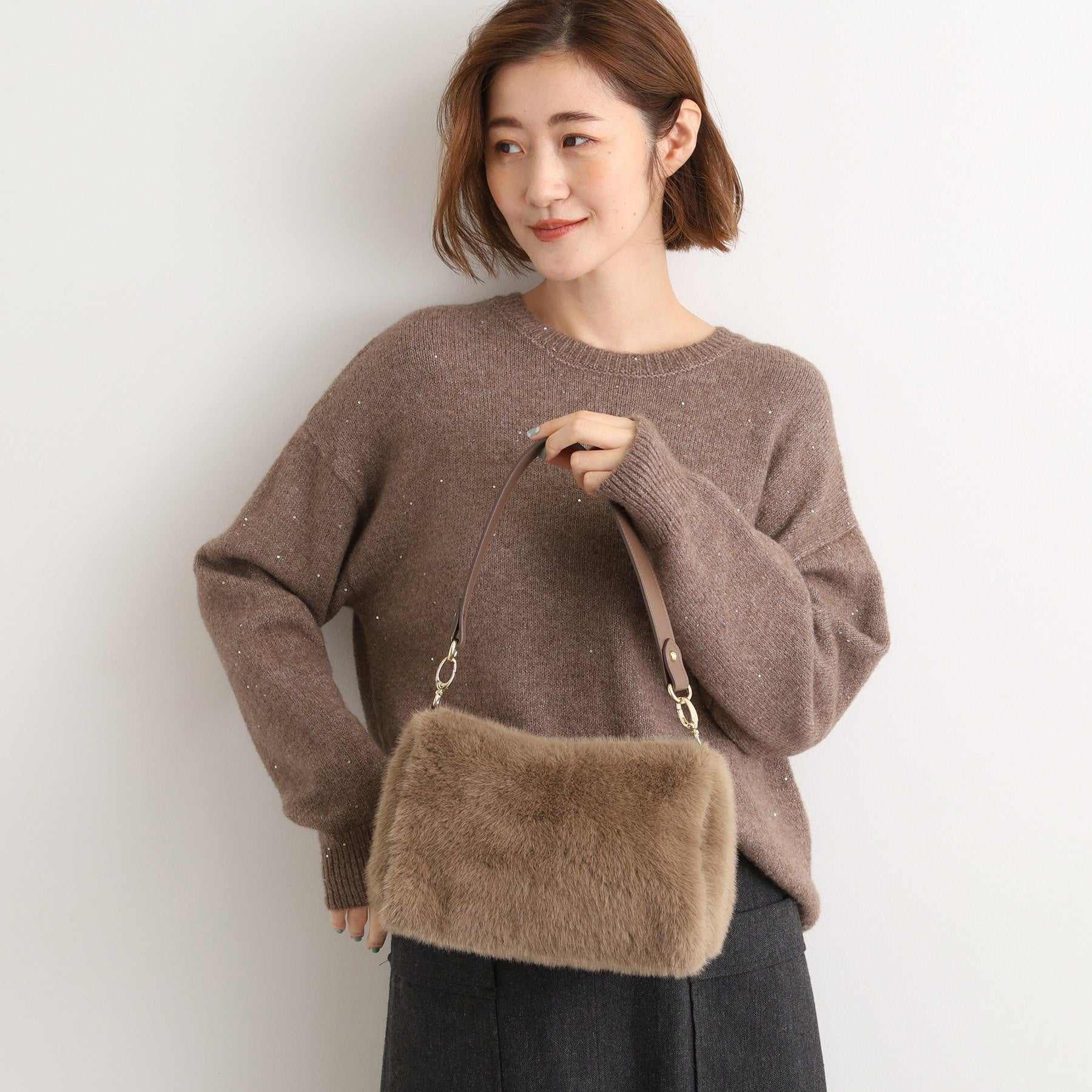 グローブ grove エコファーダブルショルダー （キャメル(041)） キャメル(041)