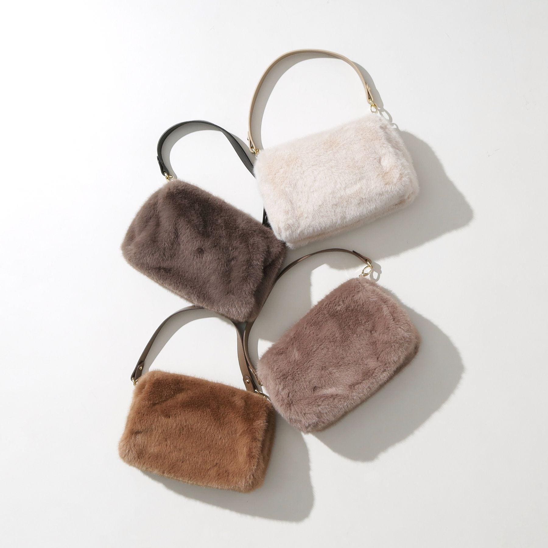 グローブ grove エコファーダブルショルダー （キャメル(041)） キャメル(041)