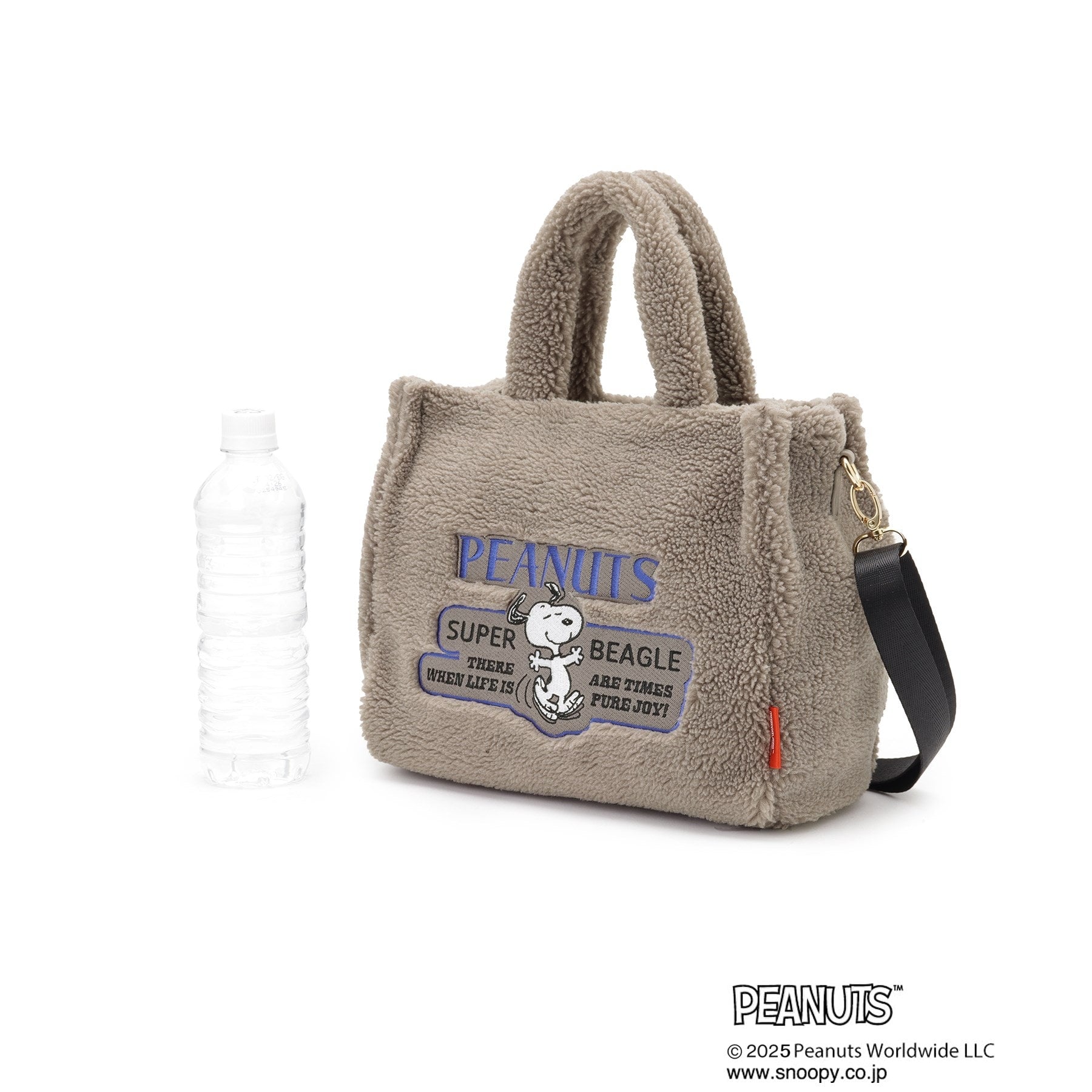 グローブ grove 【PEANUTS】ボアスクエア2WAYトート （ブラック(019)） ブラック(019)