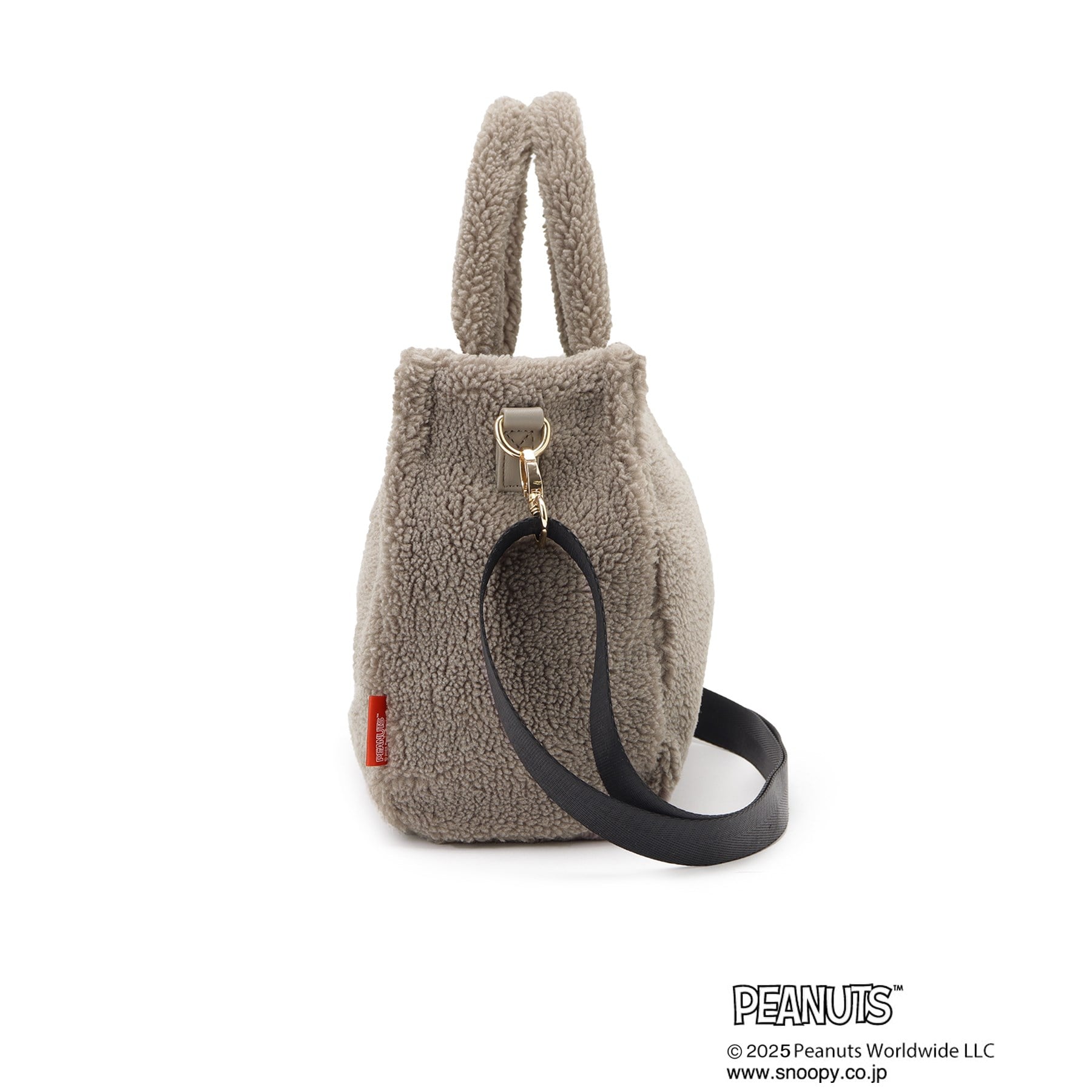 グローブ grove 【PEANUTS】ボアスクエア2WAYトート （ブラック(019)） ブラック(019)