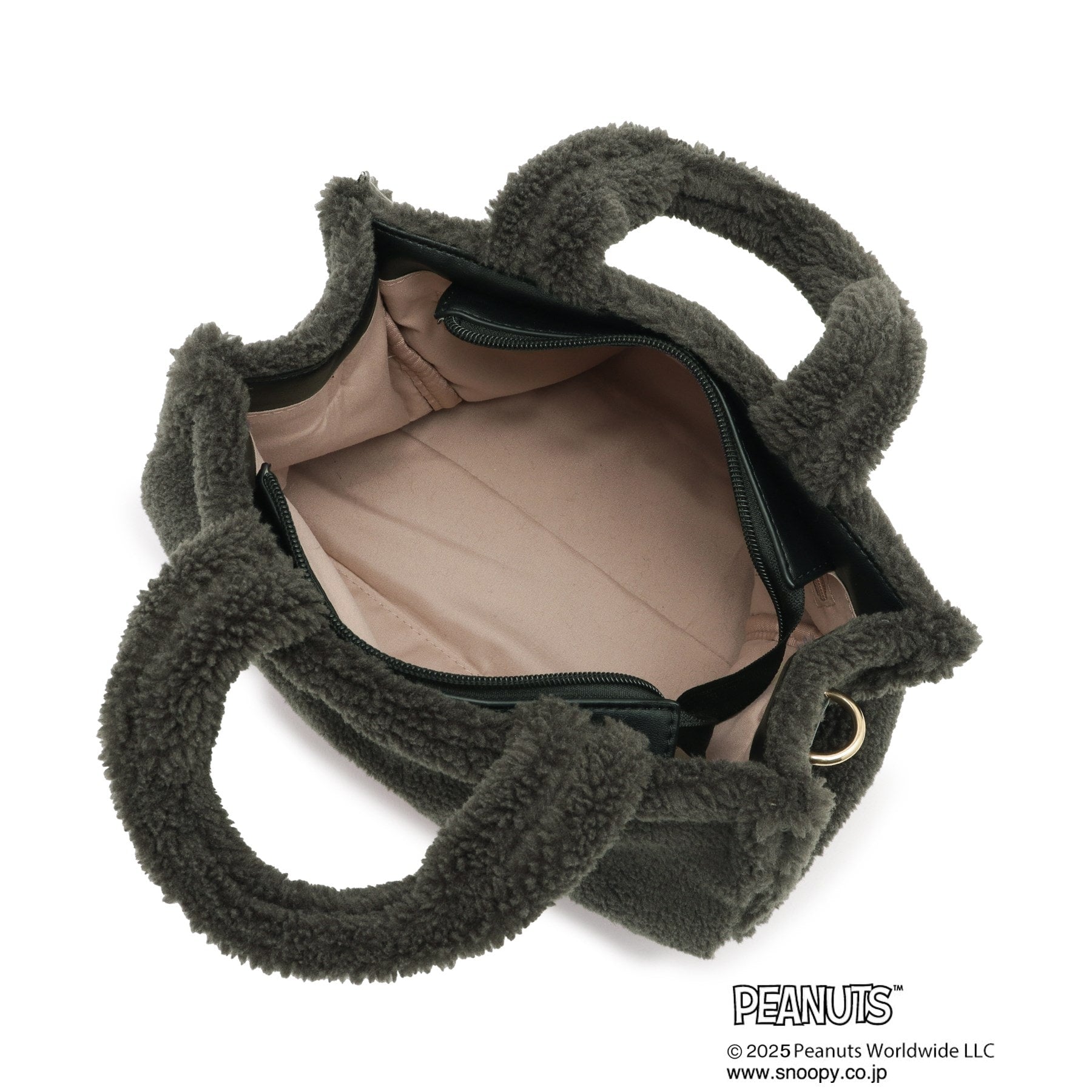 グローブ grove 【PEANUTS】ボアスクエア2WAYトート （ブラック(019)） ブラック(019)