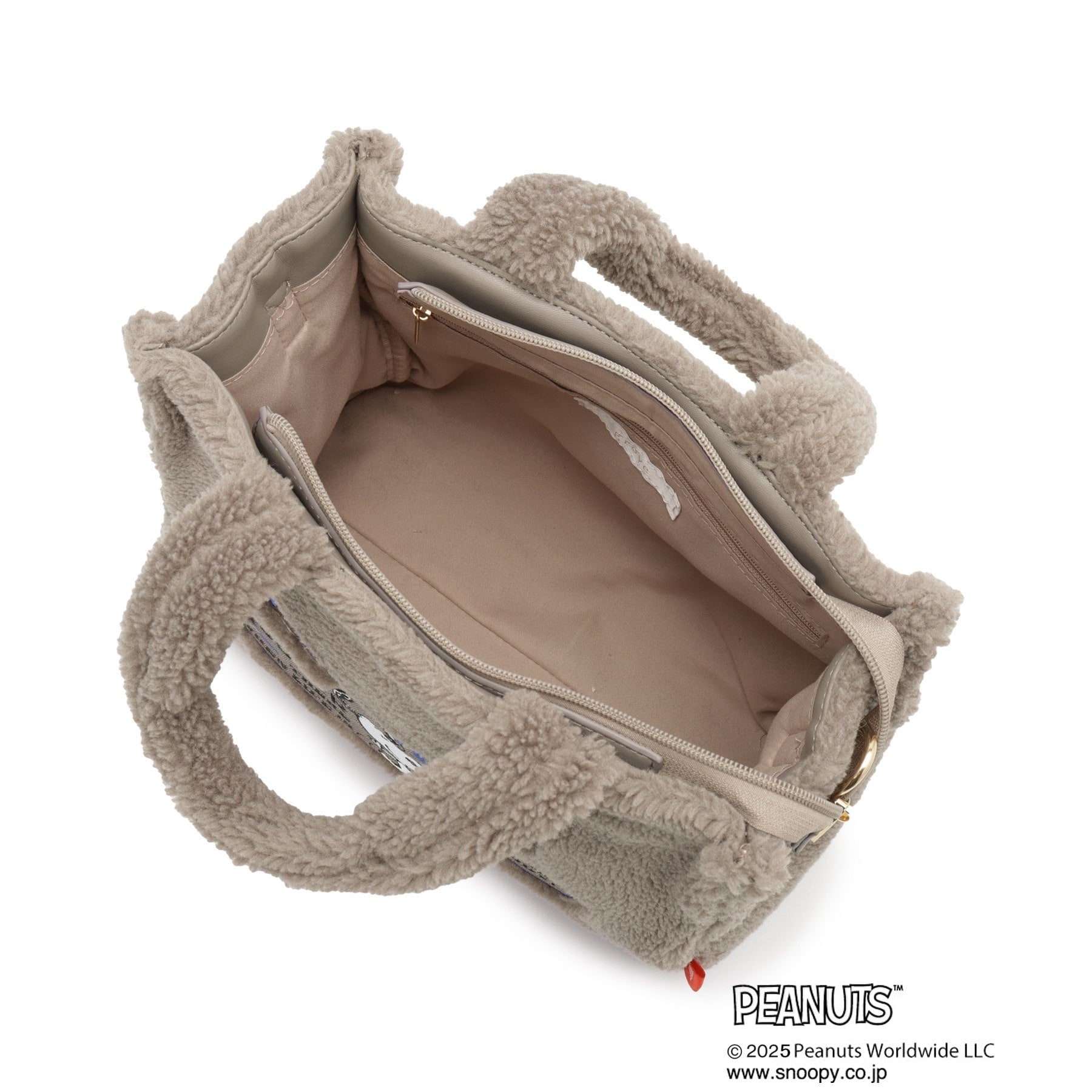 グローブ grove 【PEANUTS】ボアスクエア2WAYトート （ブラック(019)） ブラック(019)