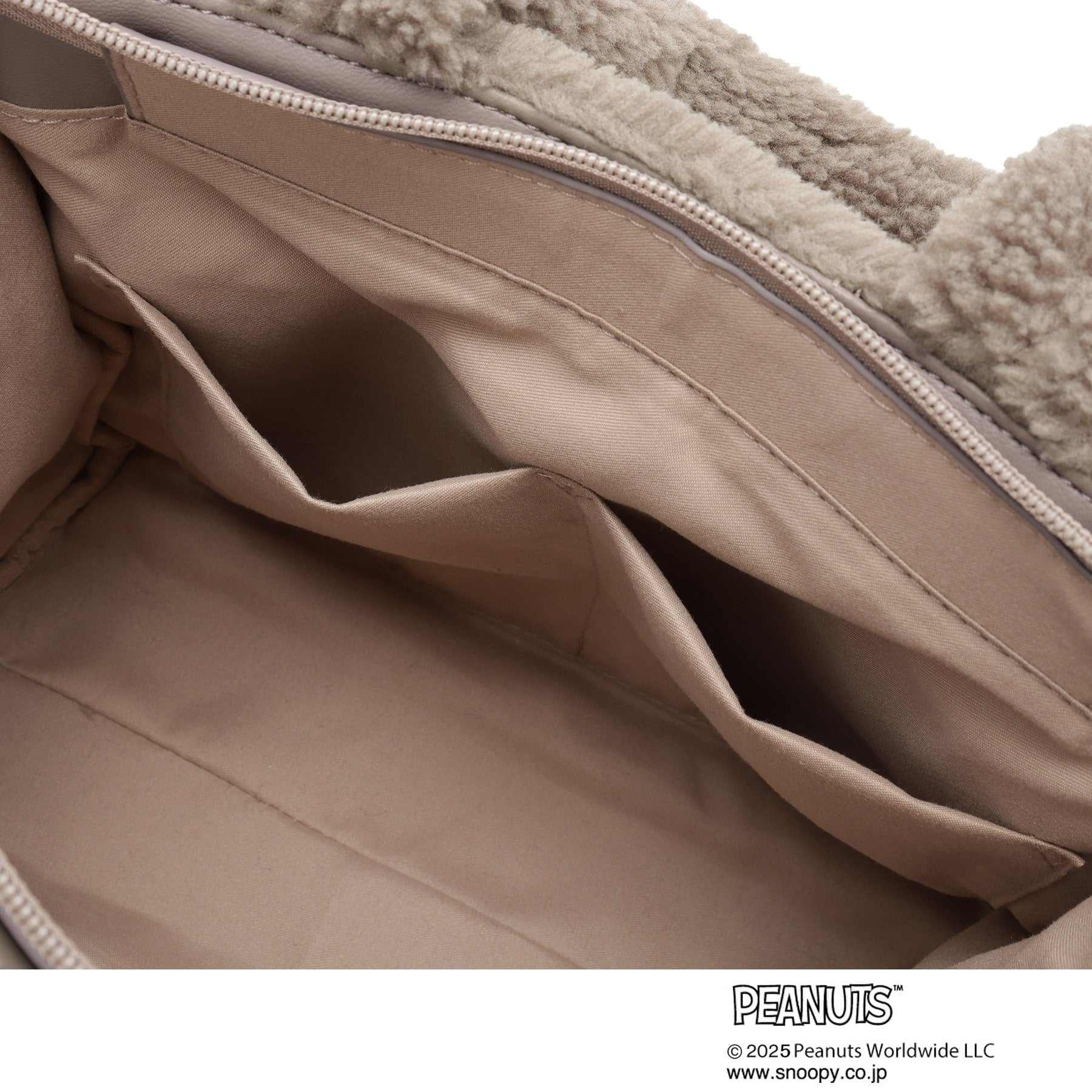 グローブ grove 【PEANUTS】ボアスクエア2WAYトート （ブラック(019)） ブラック(019)