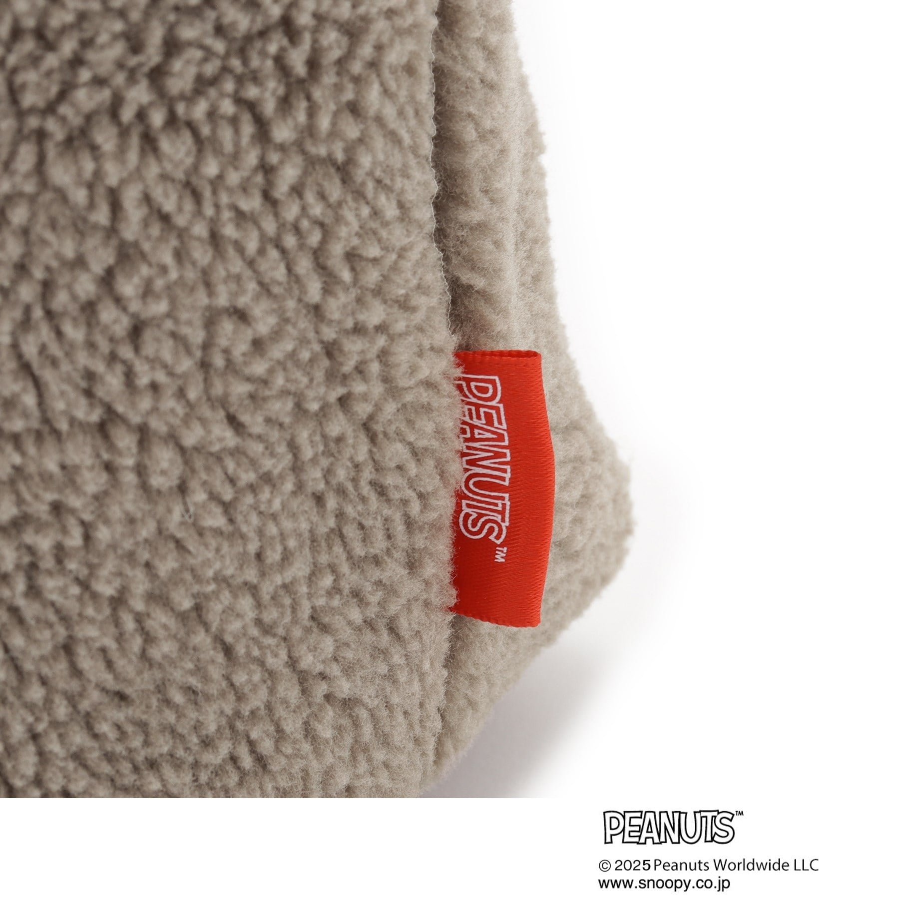 グローブ grove 【PEANUTS】ボア巾着トート （チャコールグレー(014)） チャコールグレー(014)