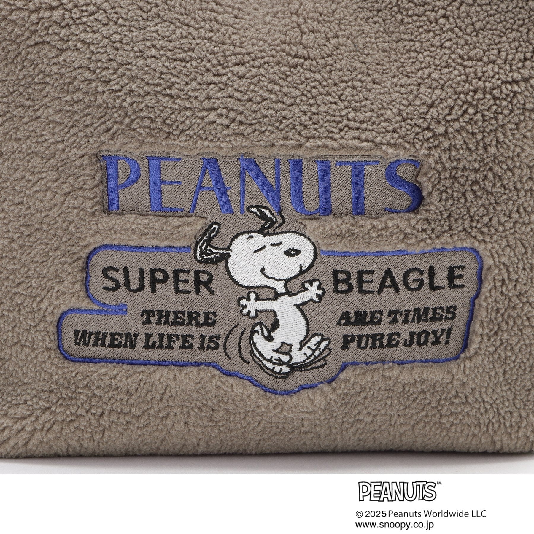 グローブ grove 【PEANUTS】ボア巾着トート （チャコールグレー(014)） チャコールグレー(014)