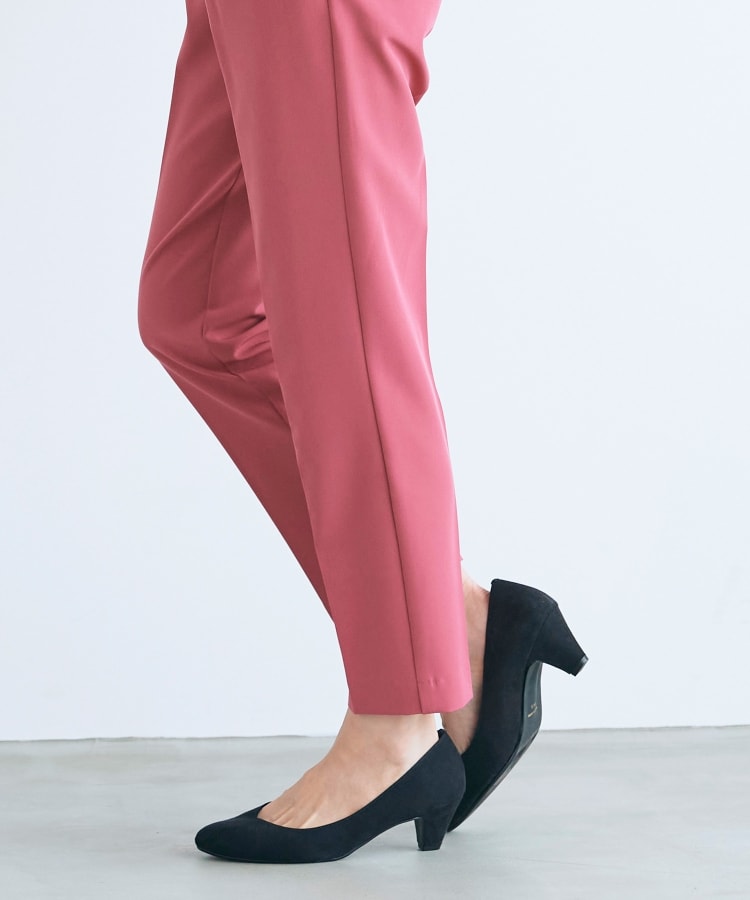 グローブ grove 【ふわっと心地よい足入れ】やわここち（R）Vカットパンプス（日本製） （スエードブラック(419)） スエードブラック(419)