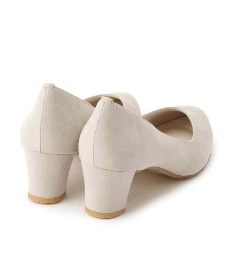 グローブ grove 【はっ水加工】やわここちチャンキーヒールパンプス(ヒール5.0cm) （ピンク(072)） ピンク(072)