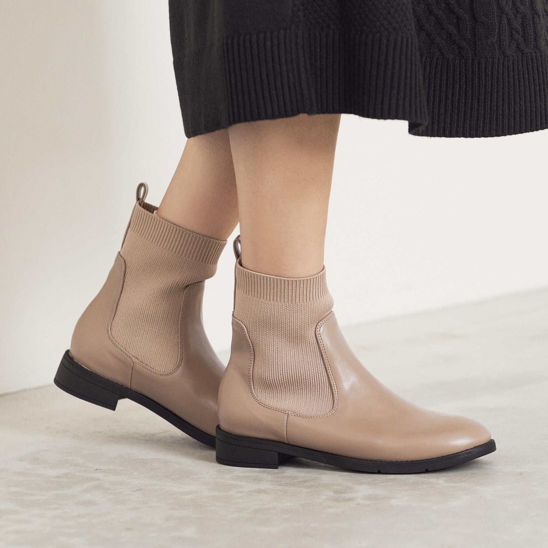 グローブ grove 【人間工学】ニットコンビブーツ （ブラック(019)） ブラック(019)