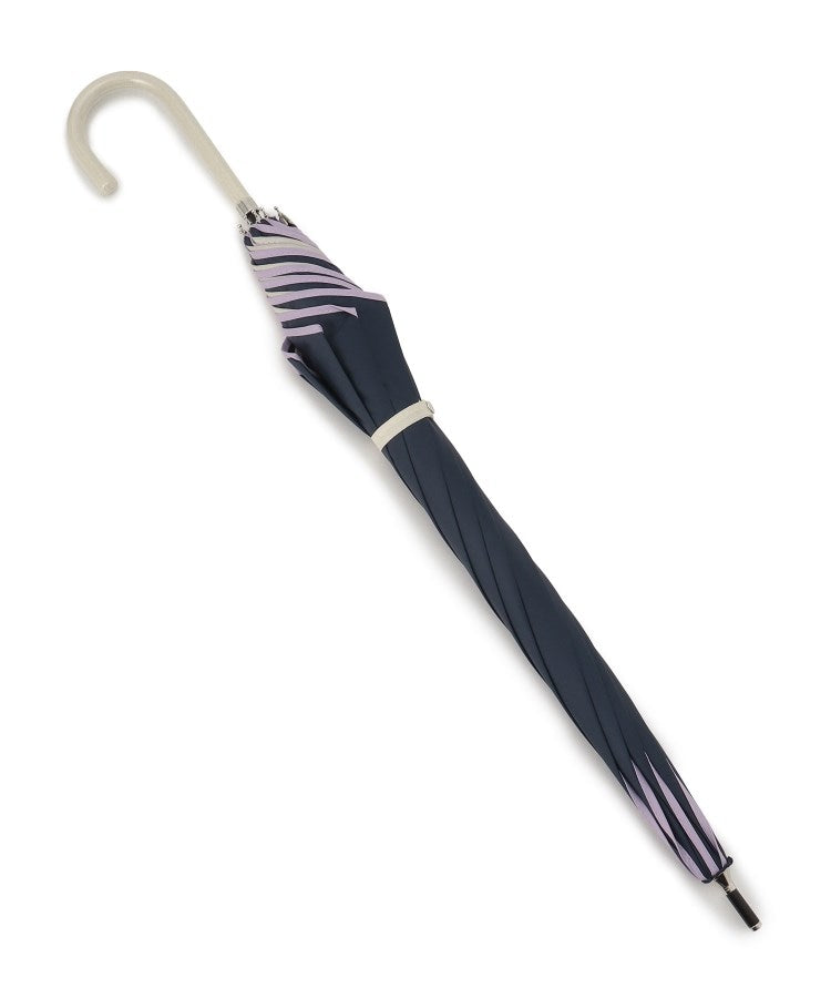 グローブ grove because 遮光バイカラーパイピングパラソル長傘 （ネイビー(093)） ネイビー(093)