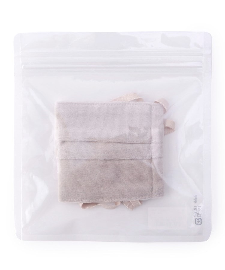 グローブ grove ベロアリボンファッションマスク【返品不可商品】 （グレー(012)） グレー(012)