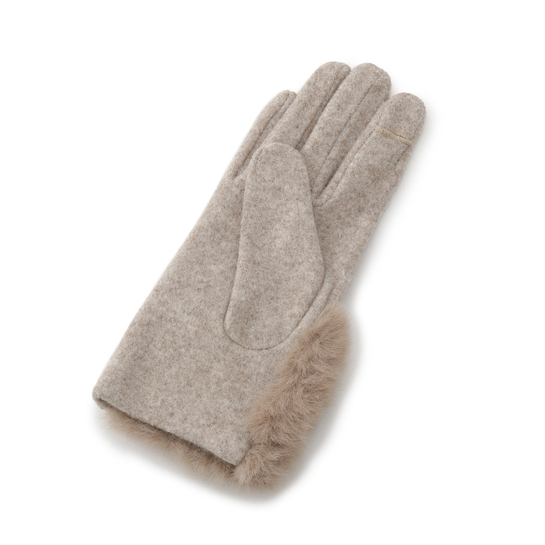 グローブ grove リストオーバーフェイクファー杢調グローブ （トープ(054)） トープ(054)