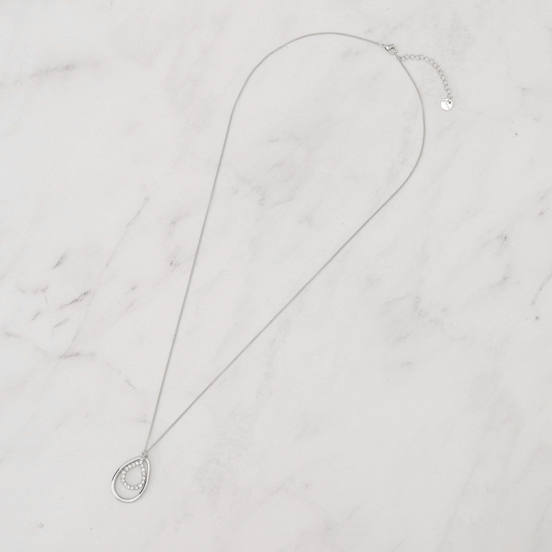 グローブ grove しずくメタルビジューリングネックレス （ゴールド(007)） ゴールド(007)