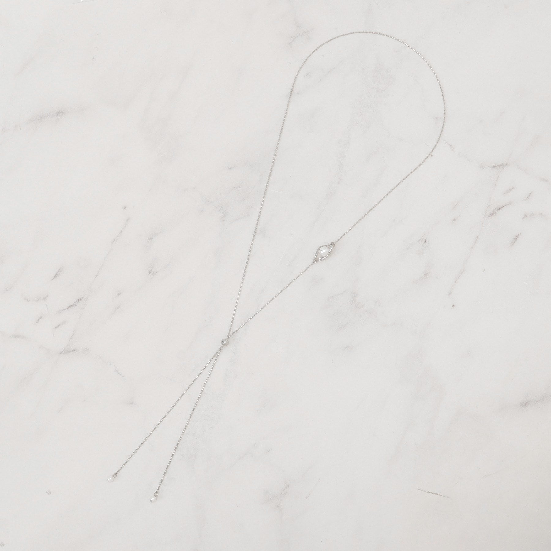 グローブ grove パール調メタルY字アジャスタブルネックレス （ゴールド(007)） ゴールド(007)