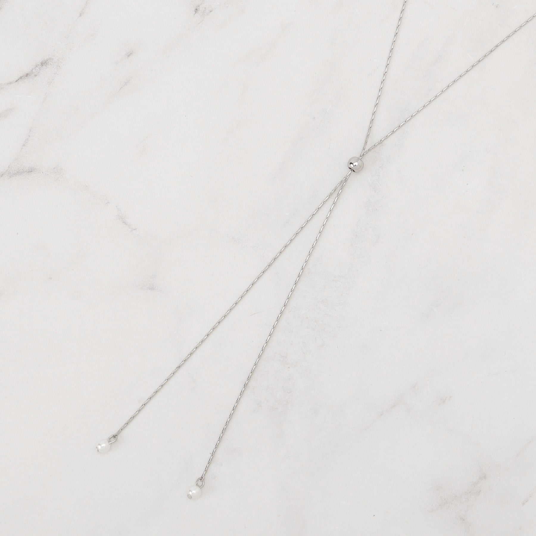 グローブ grove パール調メタルY字アジャスタブルネックレス （ゴールド(007)） ゴールド(007)