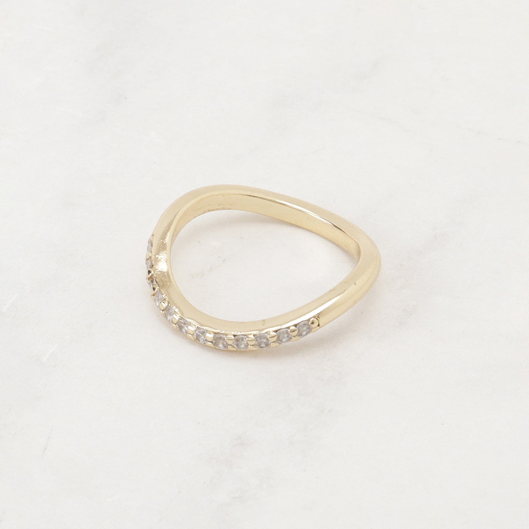 グローブ grove 3リングビジューネックレス （ピンクゴールド(005)） ピンクゴールド(005)