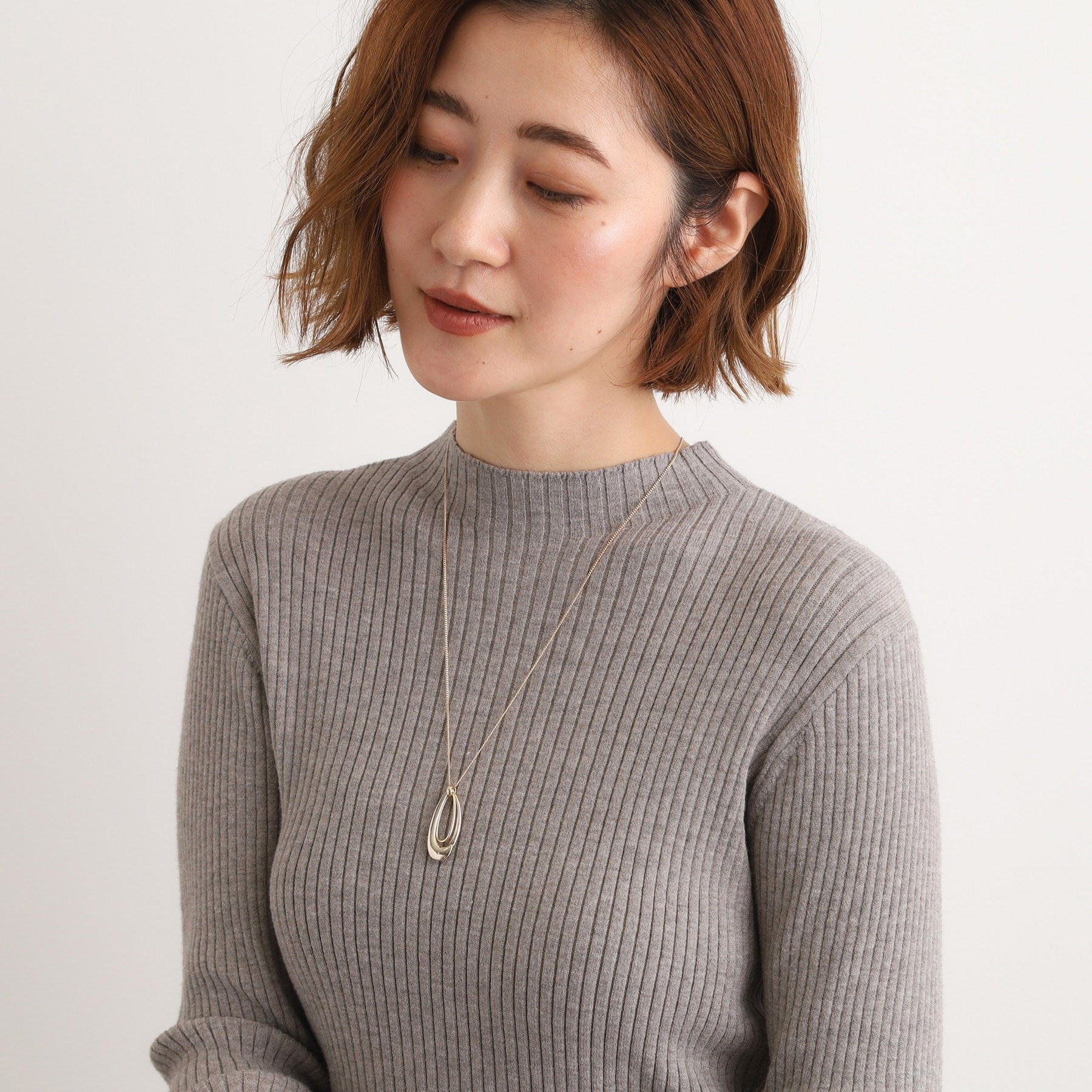 グローブ grove ダブルしずくモチーフネックレス （ゴールド(007)） ゴールド(007)