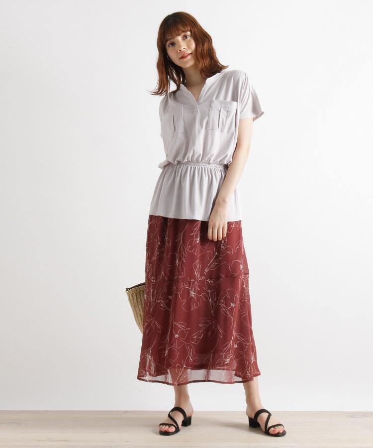 グローブ grove 【LLあり】ミリタリープルオーバー＋スカートSET （ナチュラル(050)） ナチュラル(050)