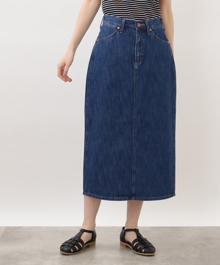グローブ grove 【別注】Wrangler デニムスカート （サックス(090)） サックス(090)