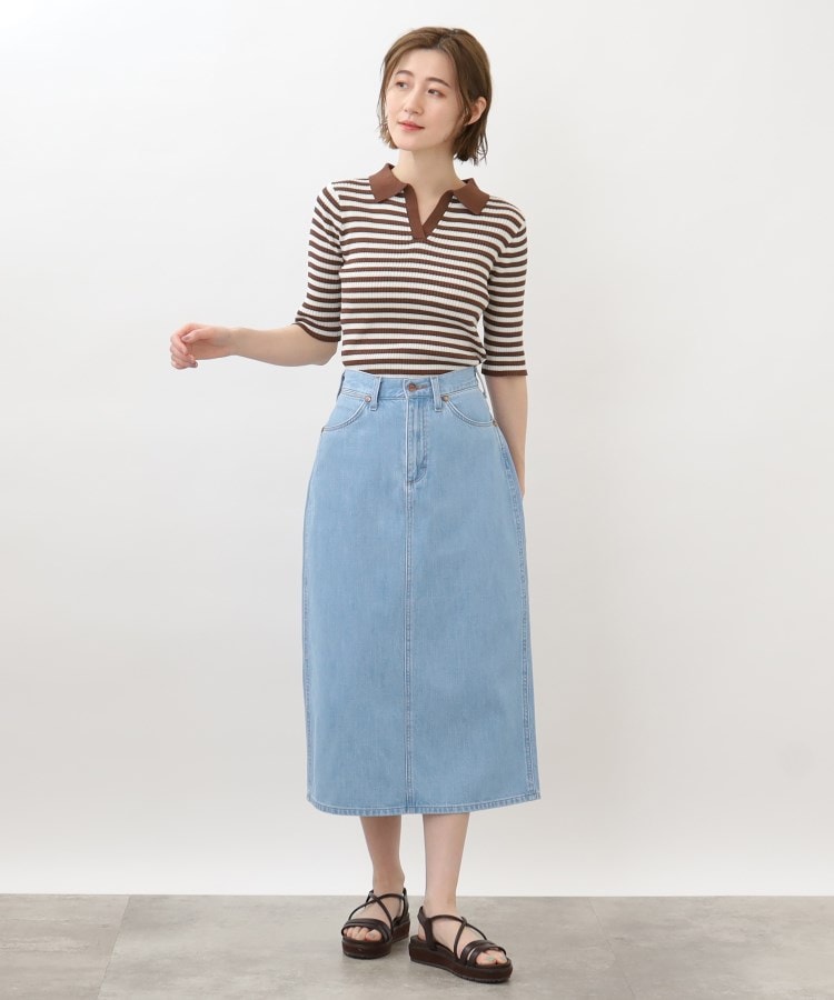 グローブ grove 【別注】Wrangler デニムスカート （サックス(090)） サックス(090)