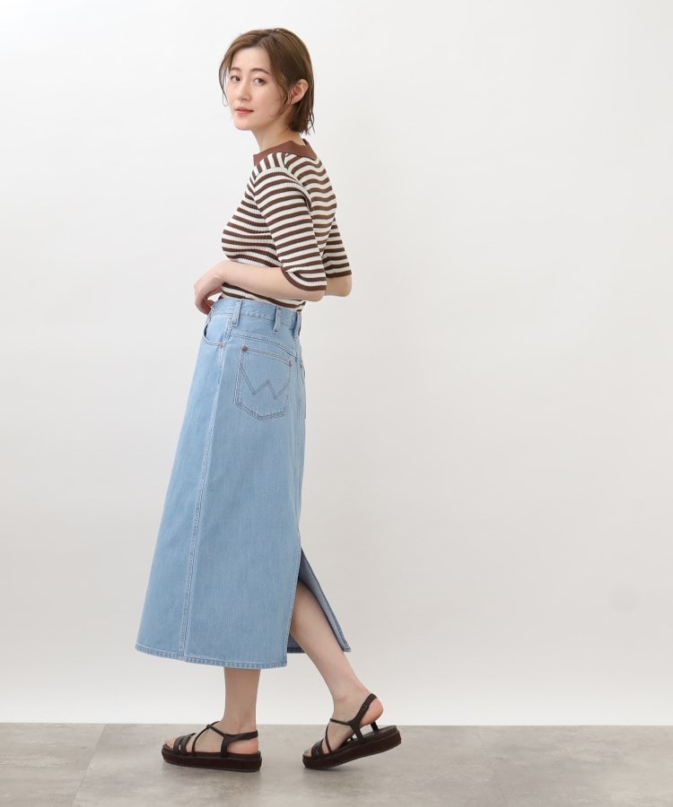 グローブ grove 【別注】Wrangler デニムスカート （サックス(090)） サックス(090)