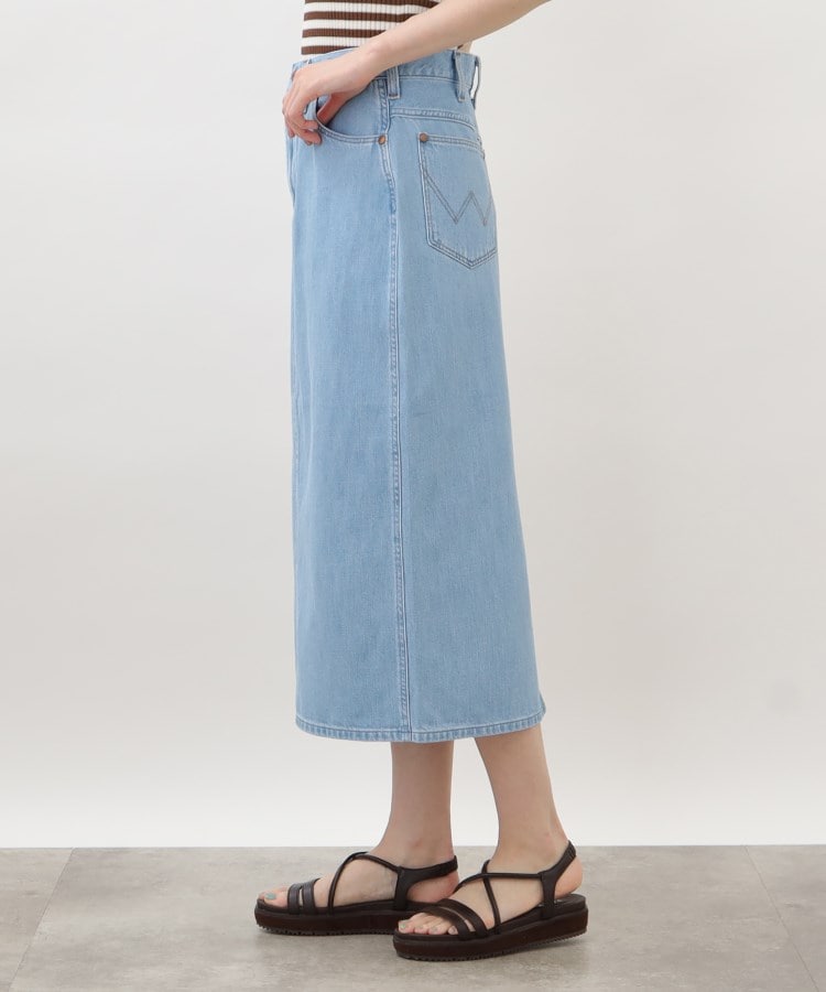 グローブ grove 【別注】Wrangler デニムスカート （サックス(090)） サックス(090)