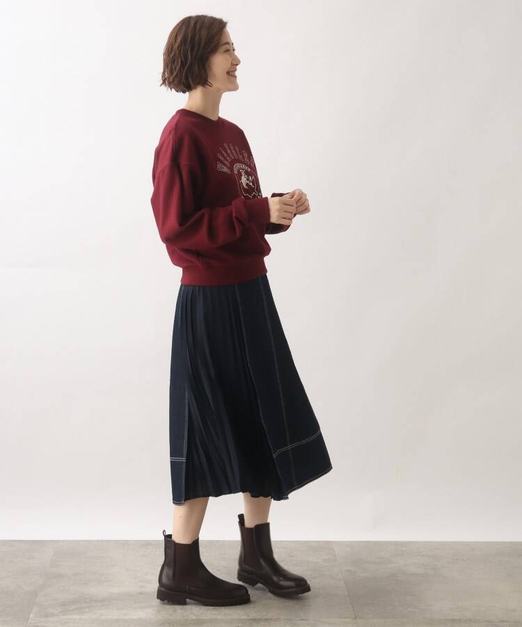 グローブ grove 【Wrangler（ラングラー）別注】カレッジロゴがポイント！裏毛プルオーバー （ディープグレー(015)） ディープグレー(015)