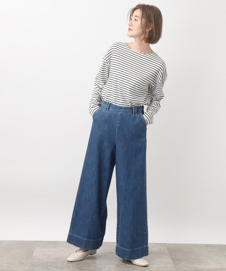 グローブ grove 【別注】Wrangler バギーパンツ （サックス(090)） サックス(090)