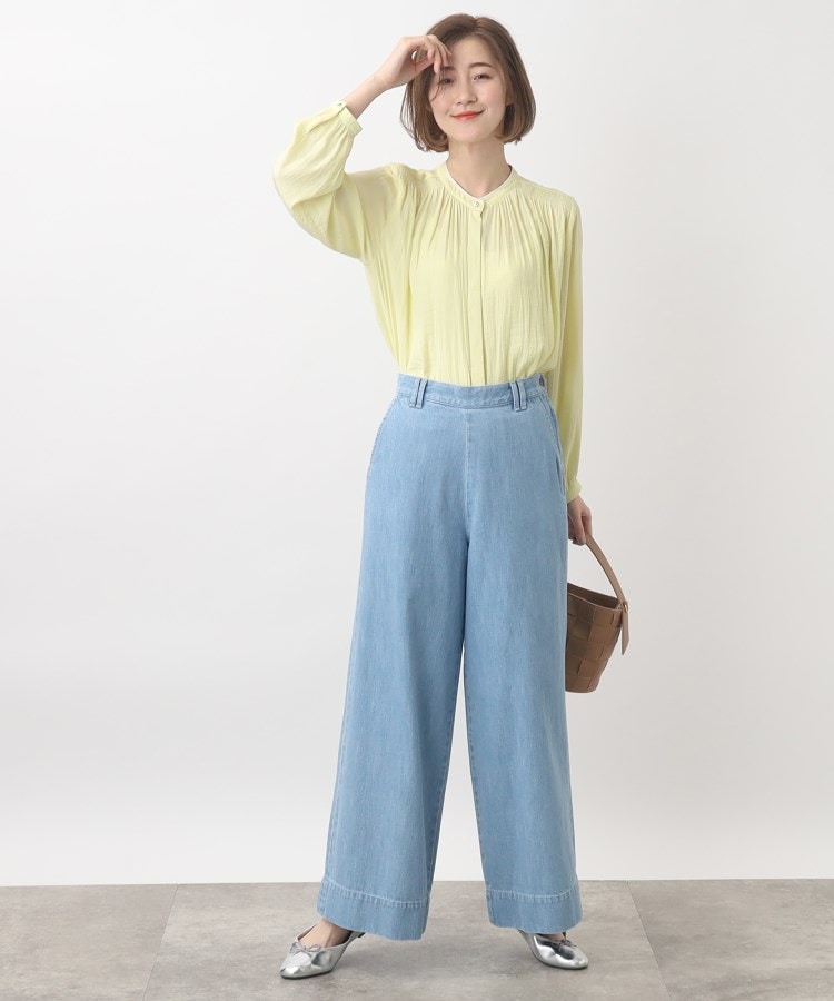 グローブ grove 【別注】Wrangler バギーパンツ （サックス(090)） サックス(090)