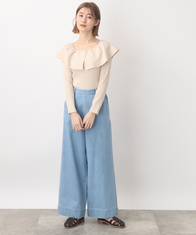 グローブ grove 【別注】Wrangler バギーパンツ （サックス(090)） サックス(090)