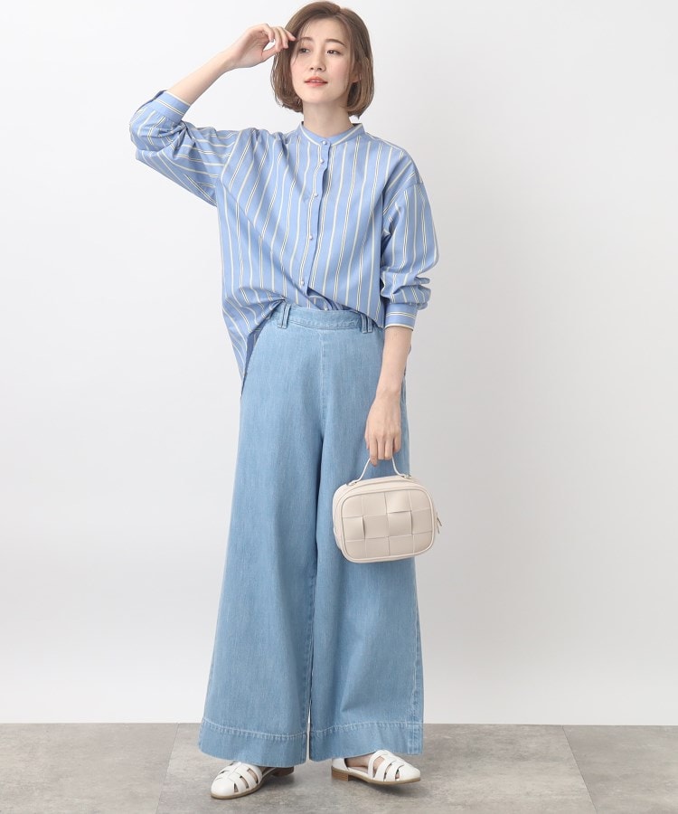 グローブ grove 【別注】Wrangler バギーパンツ （サックス(090)） サックス(090)