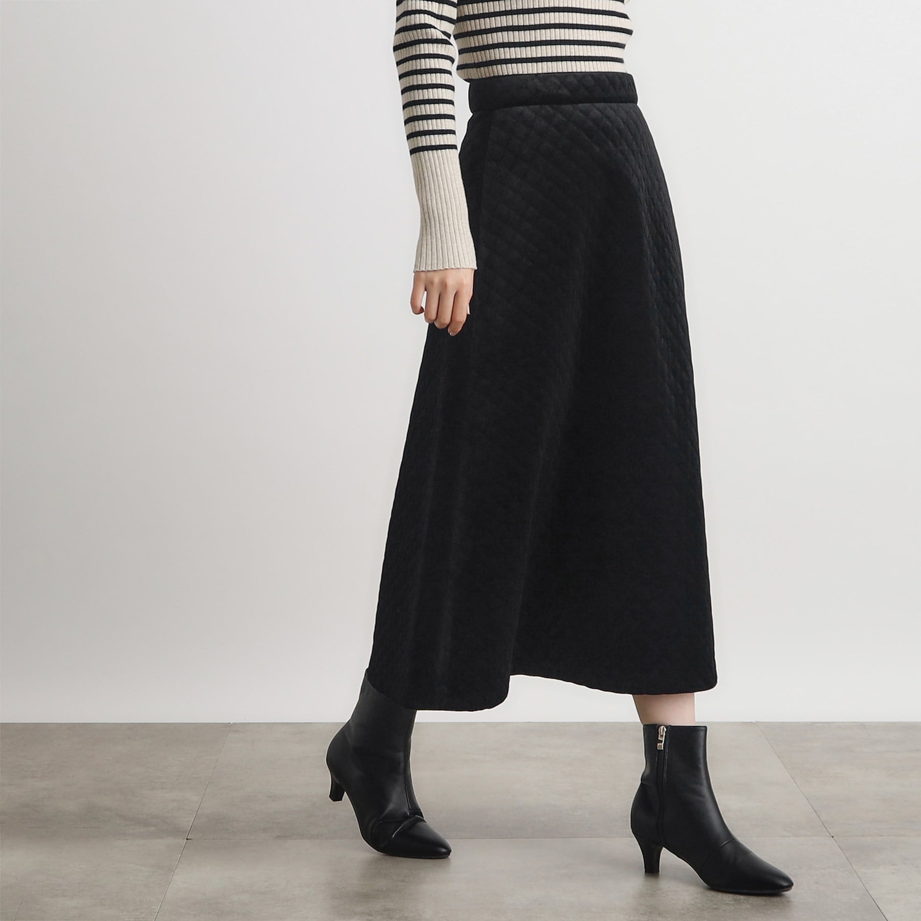 グローブ grove ベロアエンボススカート （オフホワイト(003)） オフホワイト(003)