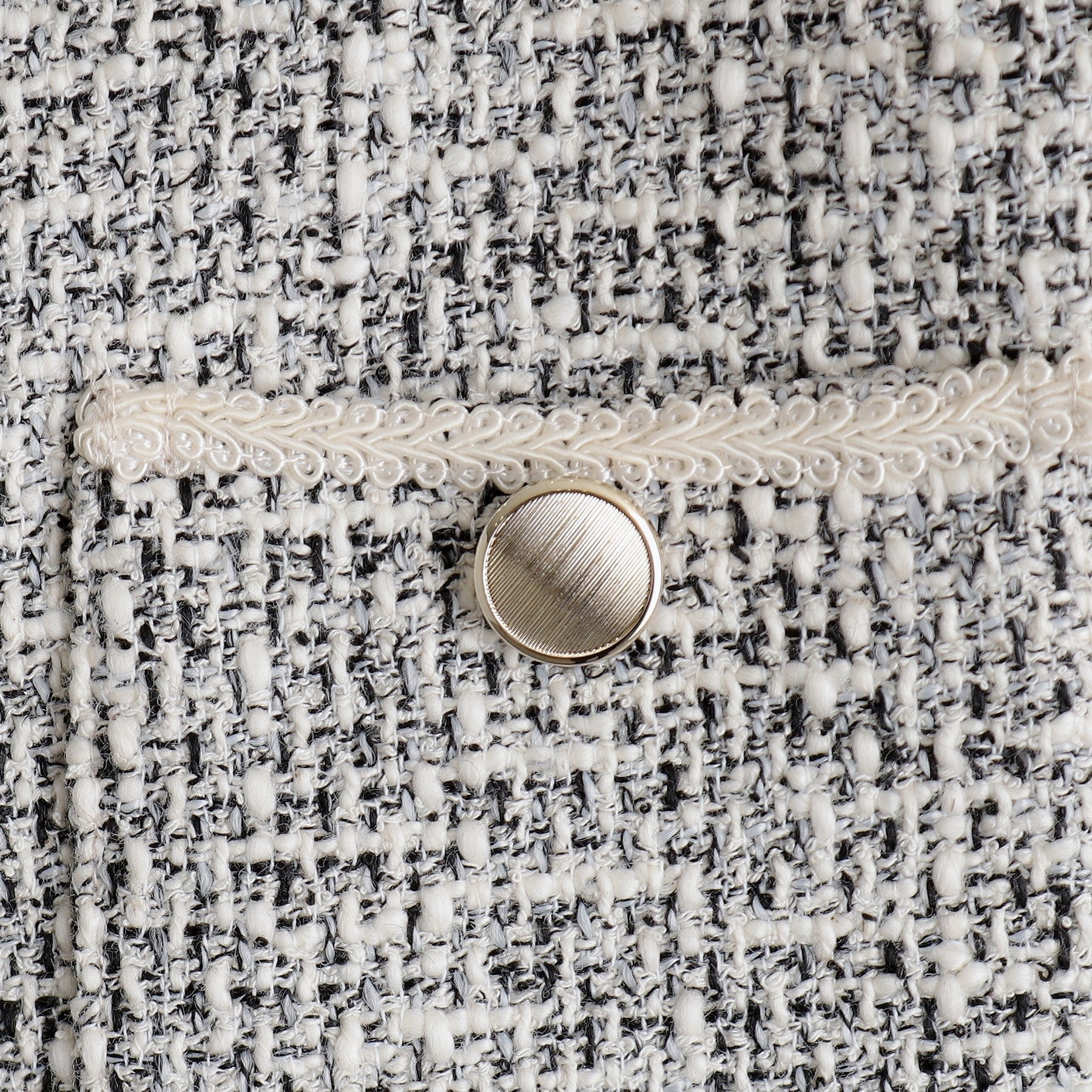 Grove grove fringe tweed jacket
