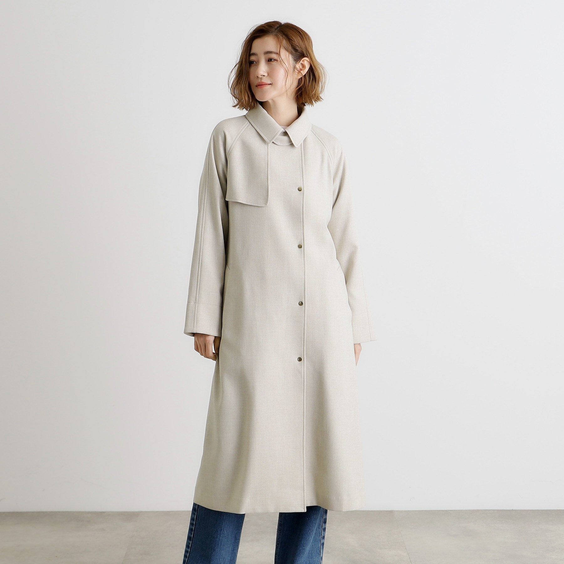 Grove grove twill trench coat