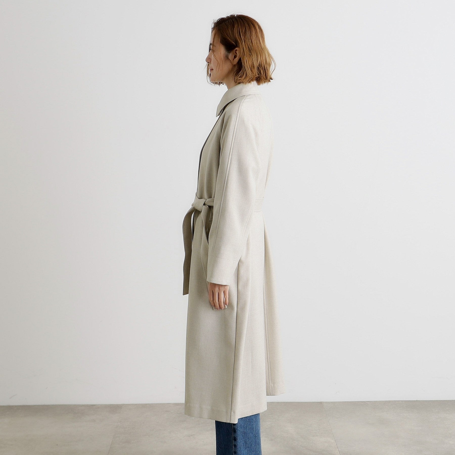 グローブ grove ツイルトレンチコート （ベージュ(052)） ベージュ(052)