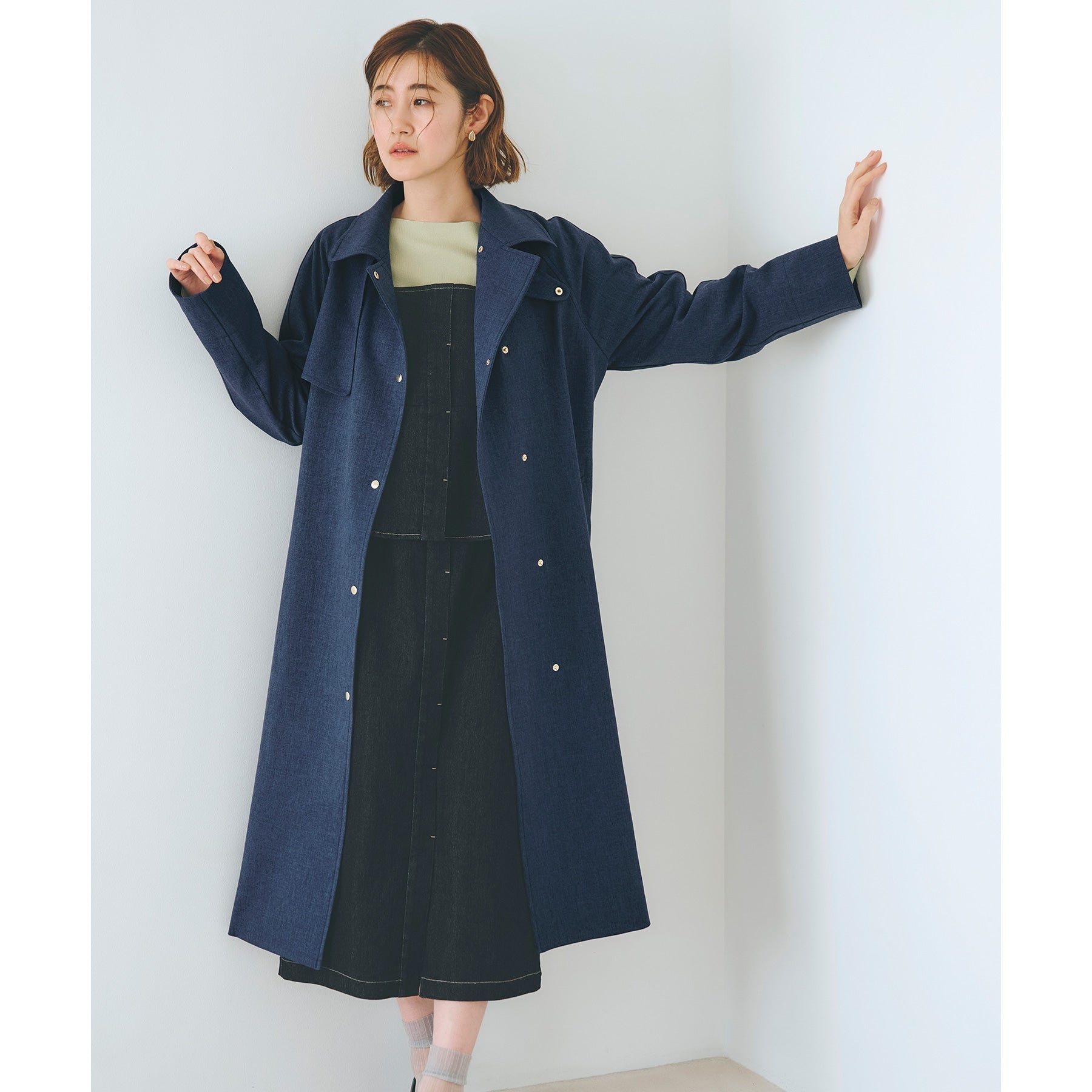 Grove grove twill trench coat