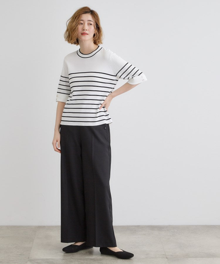 グローブ grove 【ひんやり多機能】やわらかドライタッチワイドスリーブプルオーバー （オフホワイト(303)） オフホワイト(303)