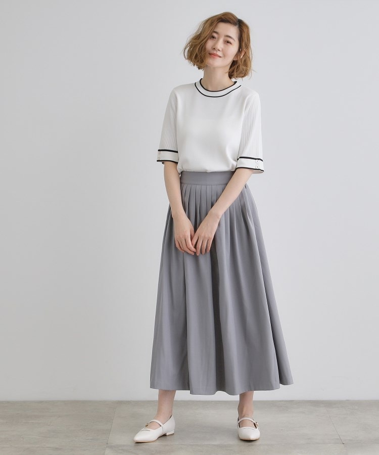 グローブ grove 【ひんやり多機能】やわらかドライタッチワイドスリーブプルオーバー （オフホワイト(303)） オフホワイト(303)