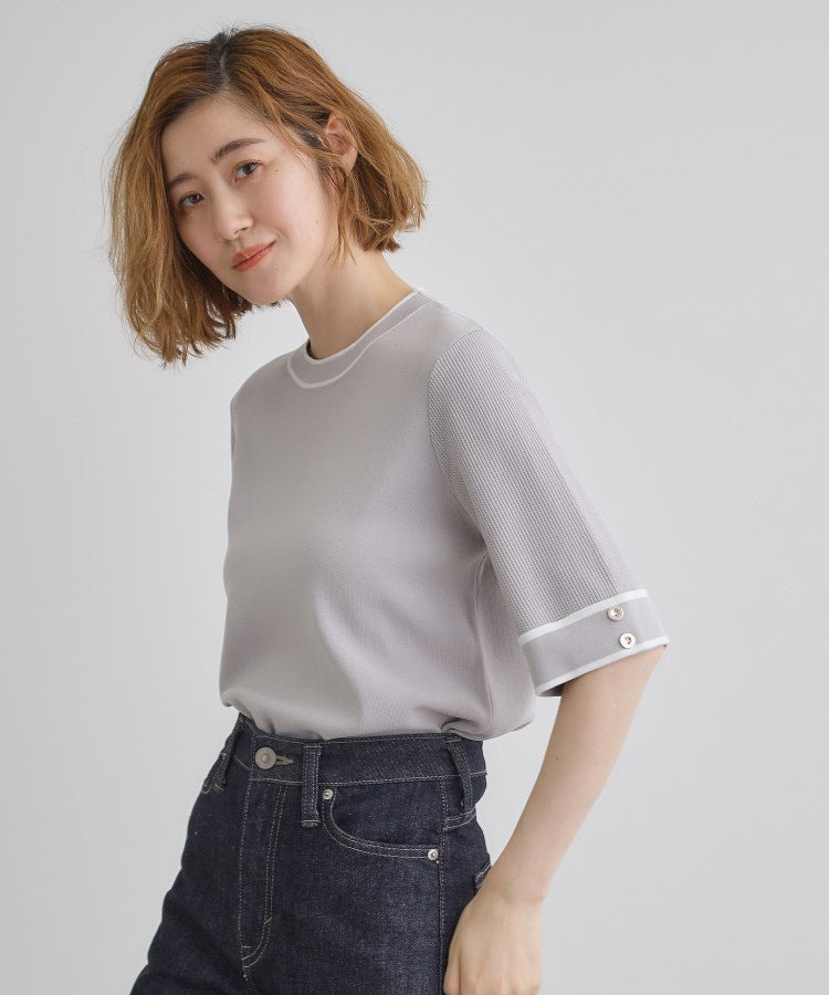 グローブ grove 【ひんやり多機能】やわらかドライタッチワイドスリーブプルオーバー （オフホワイト(303)） オフホワイト(303)