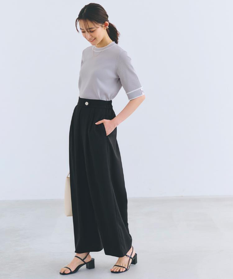 グローブ grove 【ひんやり多機能】やわらかドライタッチワイドスリーブプルオーバー （オフホワイト(303)） オフホワイト(303)