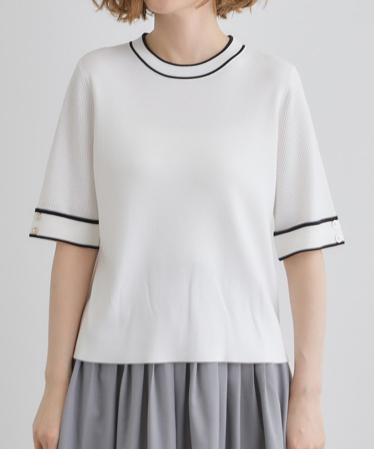 グローブ grove 【ひんやり多機能】やわらかドライタッチワイドスリーブプルオーバー （オフホワイト(303)） オフホワイト(303)