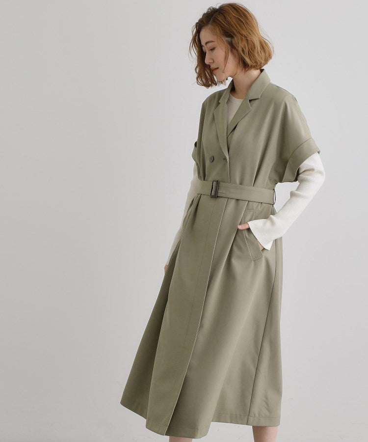 グローブ grove トレンチライクハーフスリーブワンピース （ブラック(019)） ブラック(019)