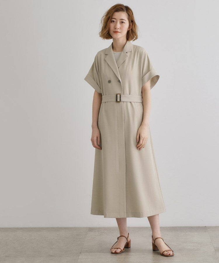 グローブ grove トレンチライクハーフスリーブワンピース （ブラック(019)） ブラック(019)