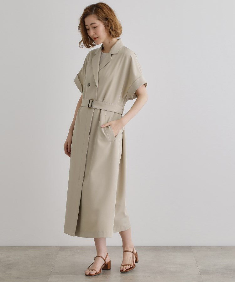 グローブ grove トレンチライクハーフスリーブワンピース （ブラック(019)） ブラック(019)