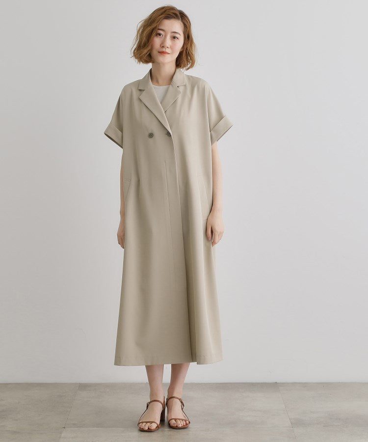 グローブ grove トレンチライクハーフスリーブワンピース （ブラック(019)） ブラック(019)