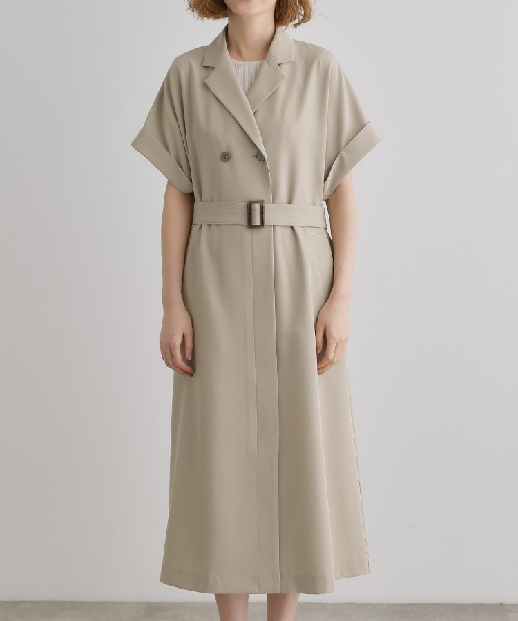 グローブ grove トレンチライクハーフスリーブワンピース （ブラック(019)） ブラック(019)