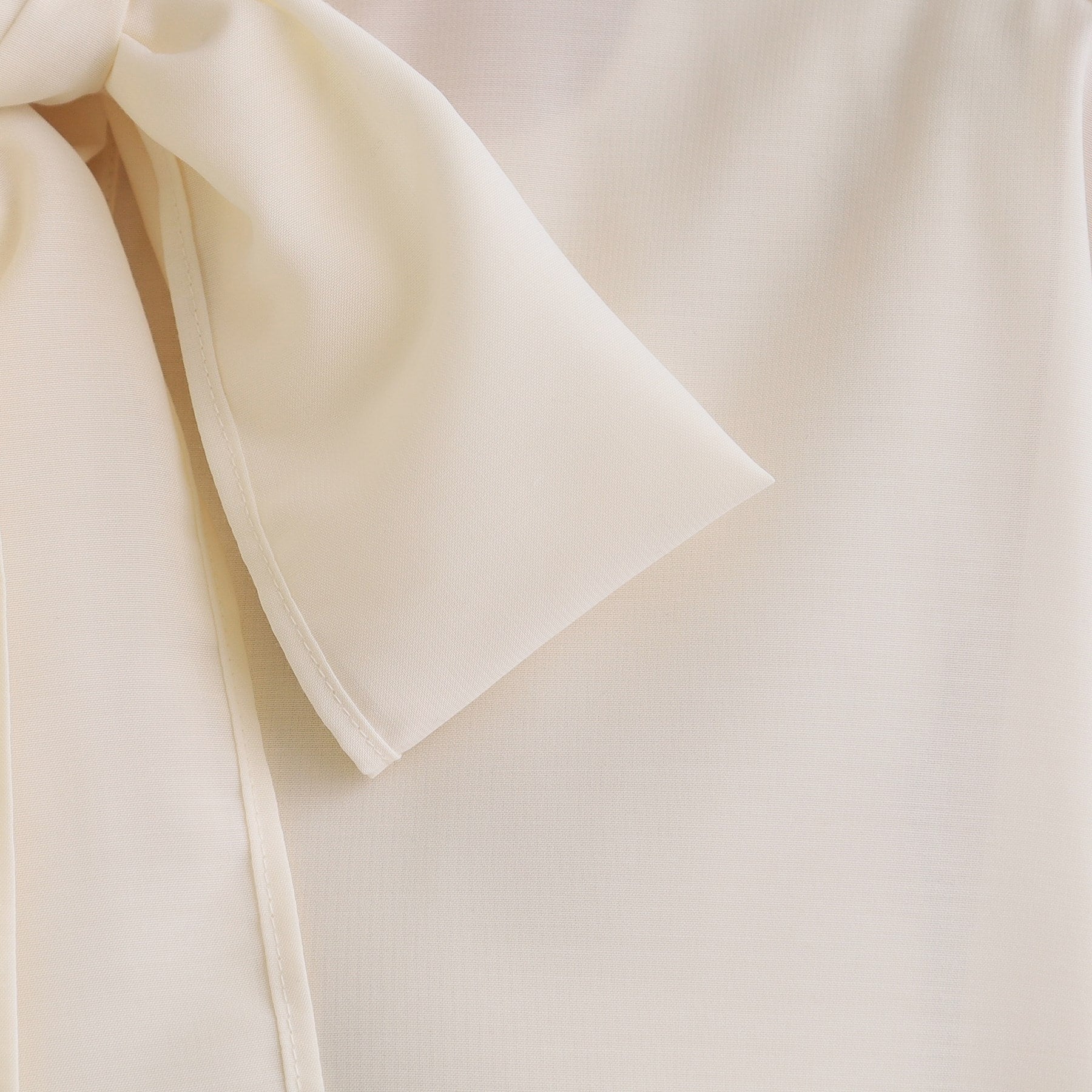 Grove grove 2WAY sheer bow tie blouse