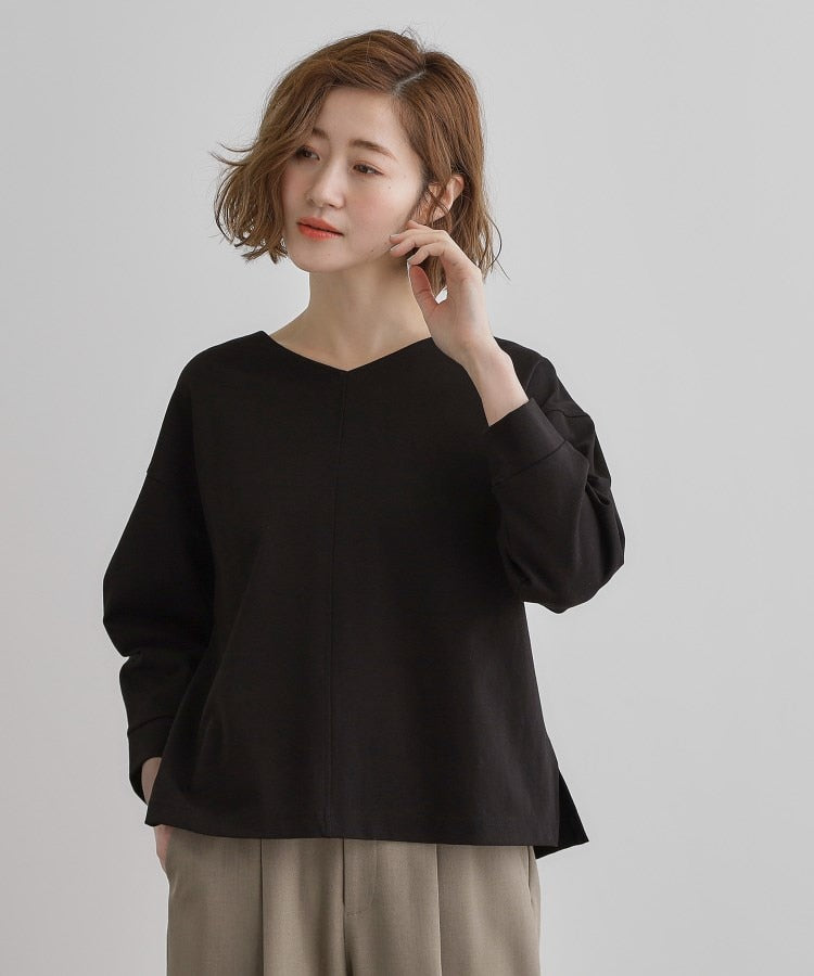 グローブ grove シルケットポンチVネックプルオーバー （ブラック(019)） ブラック(019)