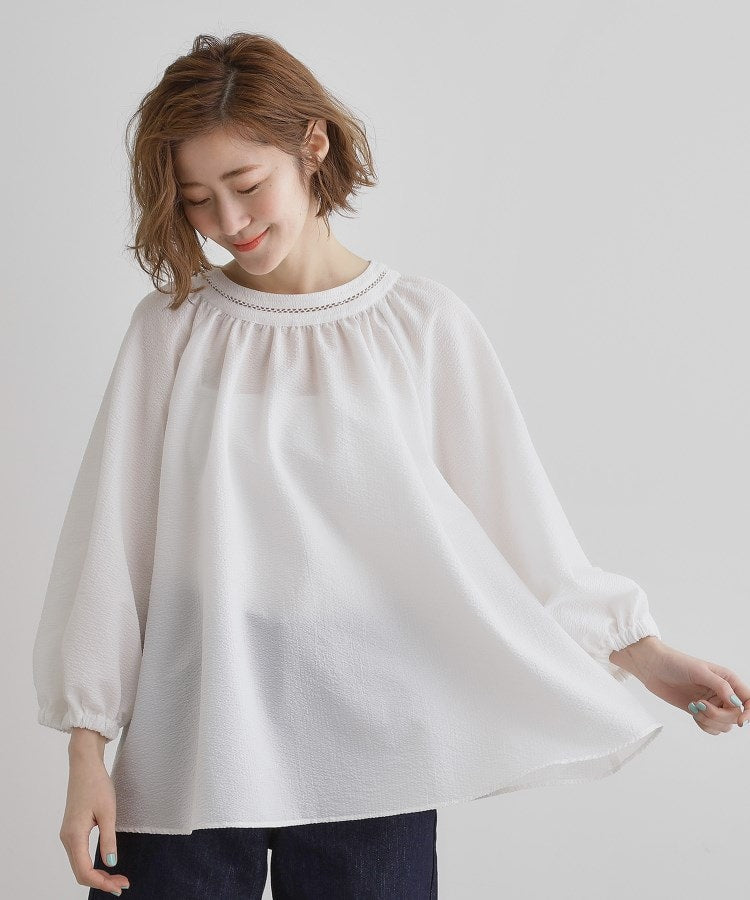 グローブ grove 2WAYサッカースモックブラウス （オフホワイト(003)） オフホワイト(003)